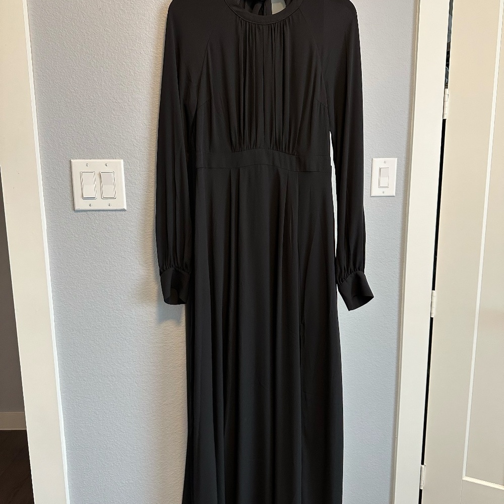 Beautiful Maxi, Open Back Black Dress
